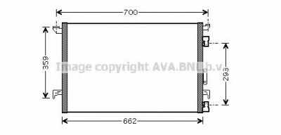 AVA QUALITY COOLING ola5333 -  Конденсатор, кондиционер